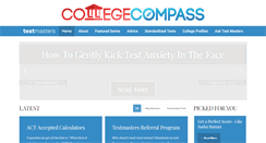 Desktop Screenshot of collegeadmissions.testmasters.com