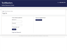 Tablet Screenshot of member.testmasters.net